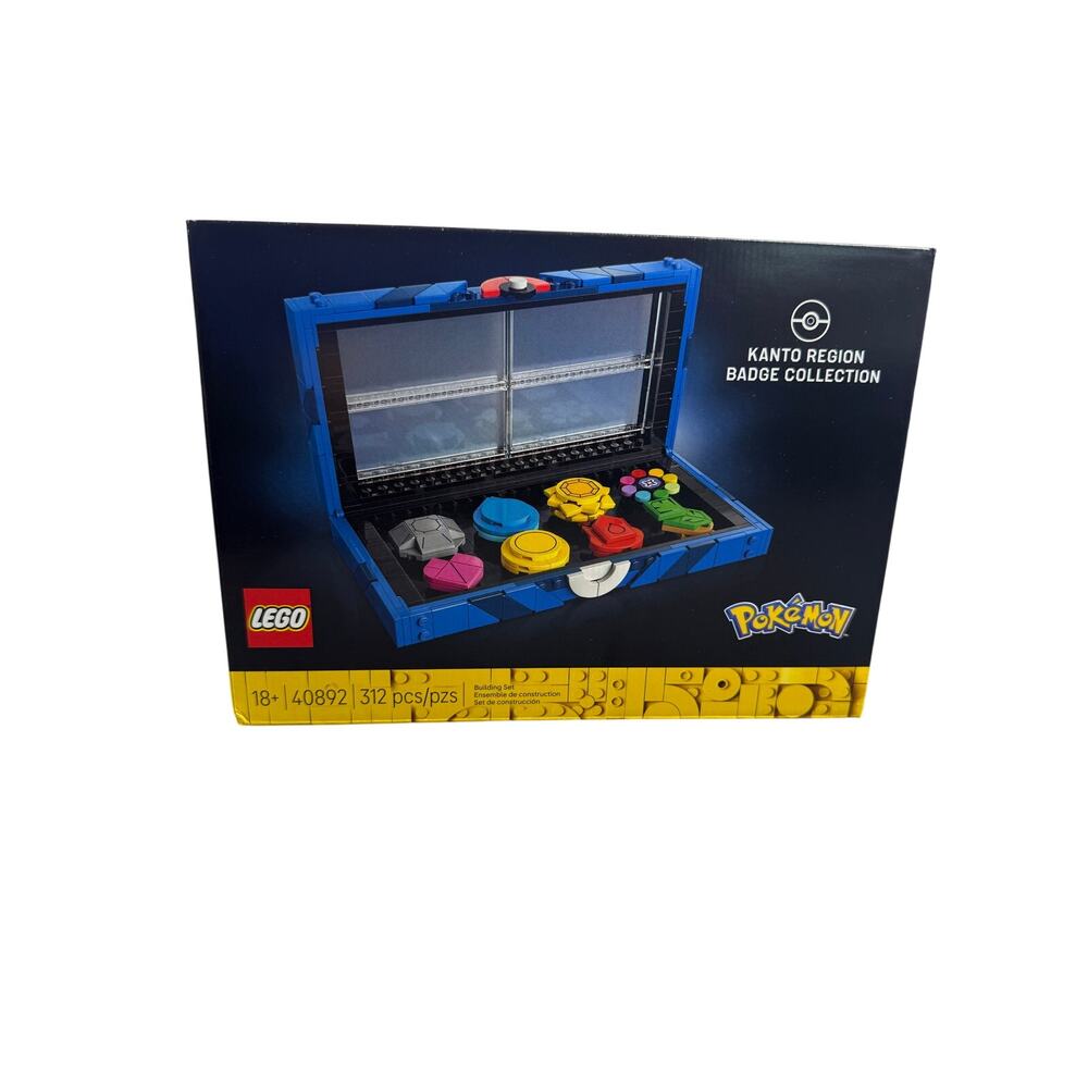 Lego 40892 Pokemon Kanto Region Badge Collection - Brand New Sealed - SHIPS NOW